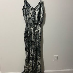 NWT snakeskin print jumpsuit